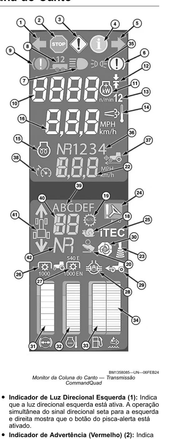 Manual do Operador John Deere 7M200 7M215 7M230 Trator — página interna 1