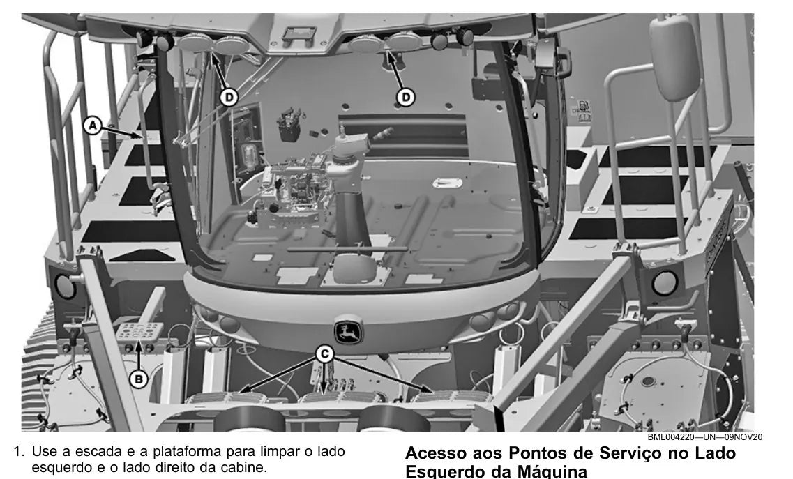 Manual do Operador John Deere CH950 CH960 — página interna 1