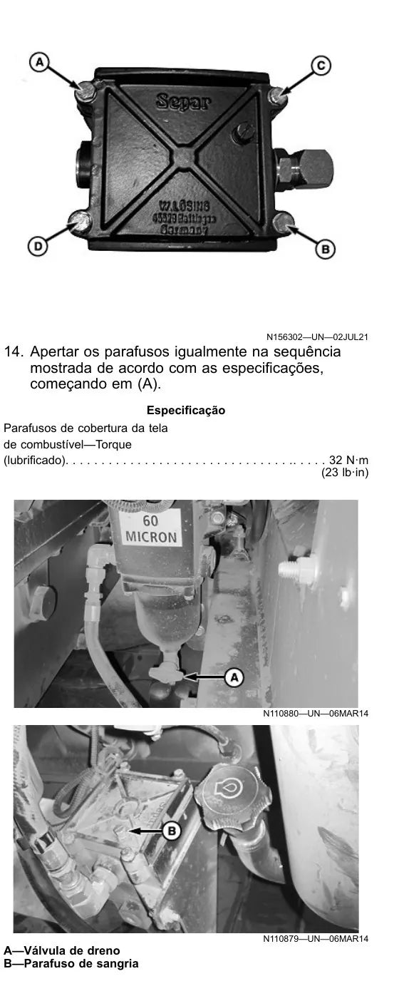 Manual do Operador John Deere CP770 — página interna 3