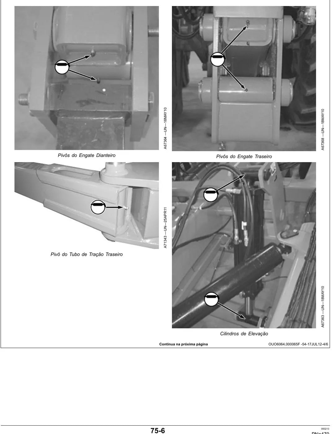 Manual do Operador John Deere DB50 DB74 DB90 — página interna 1