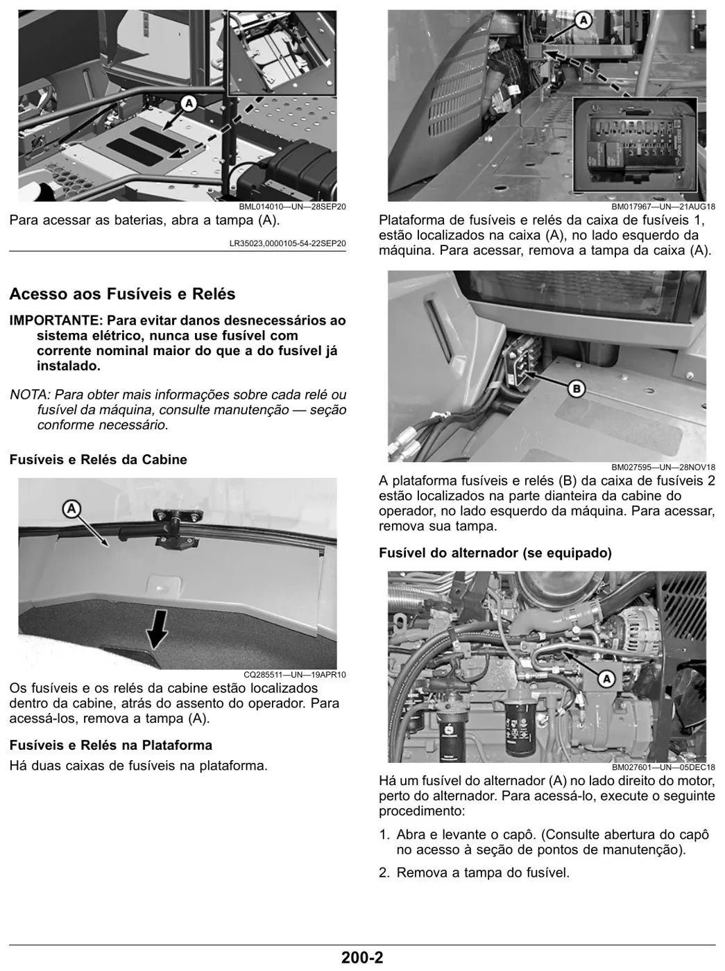 Manual do Operador John Deere M4030 e M4040 — página interna 3