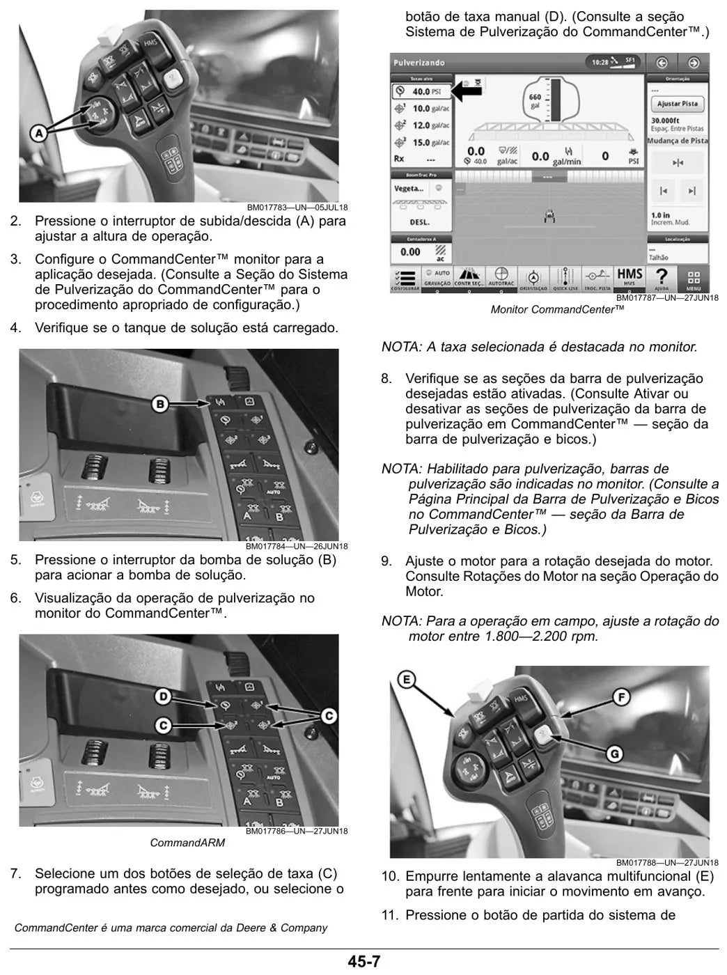 Manual do Operador John Deere M4030 e M4040 — página interna 4