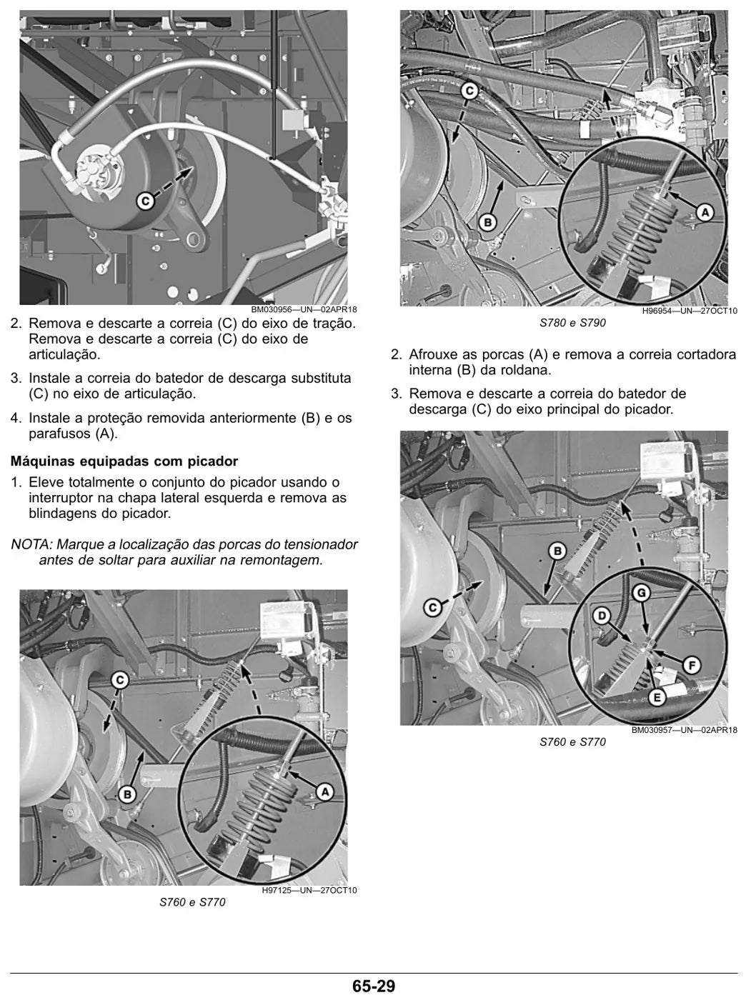 Manual do Operador John Deere S760 S770 S780 S790 — página interna 2