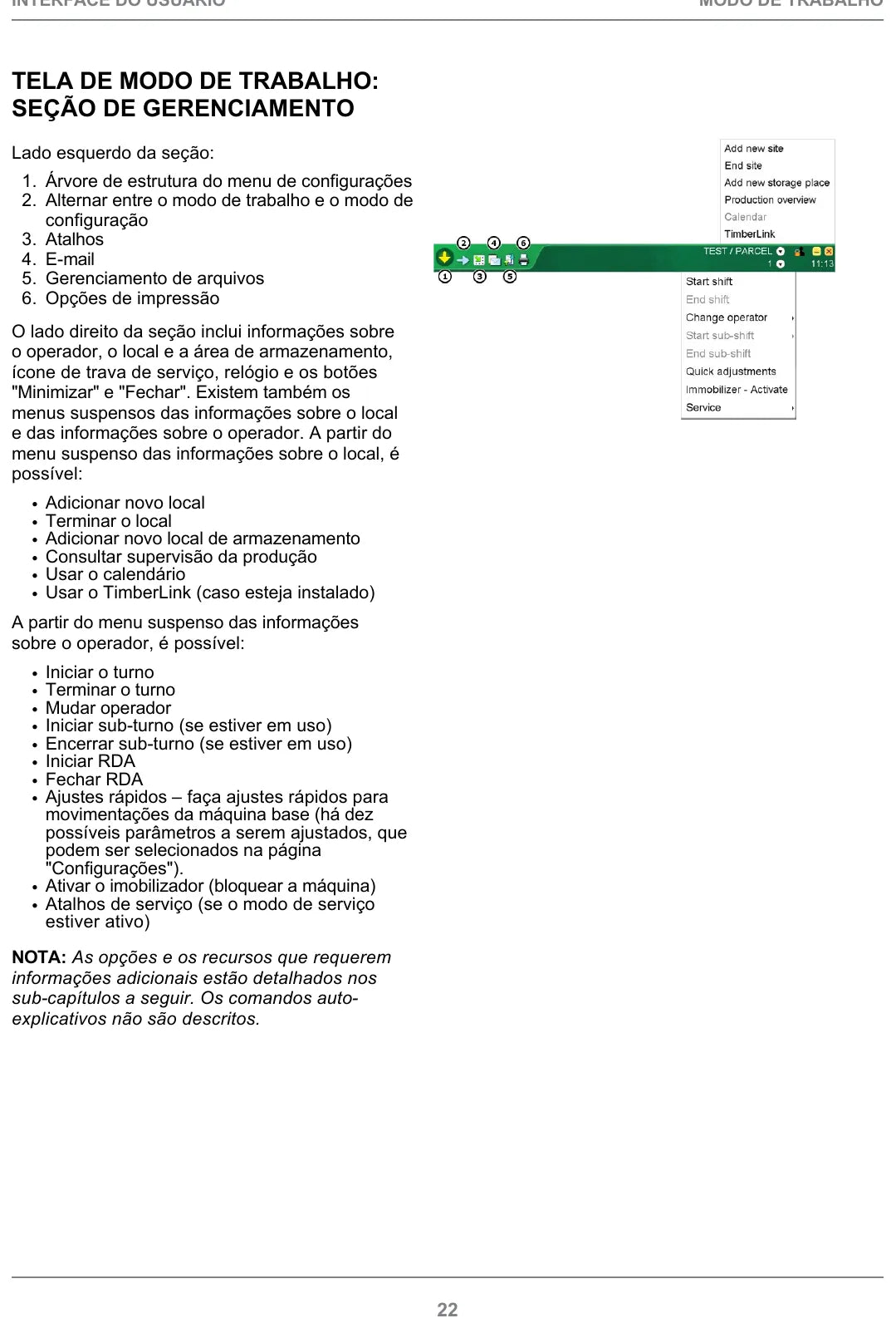 Manual do Operador John Deere Timbermatic F-12 — ilustração técnica 2