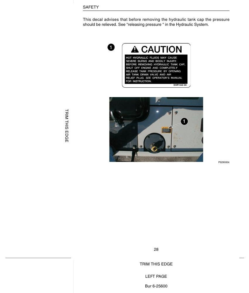 Manual do Operador Link-Belt 130LX Escavadeira Hidráulica — página interna 1