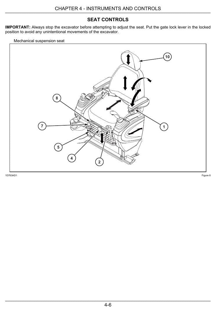 Manual do Operador Link-Belt 235X3 Escavadeira Hidráulica — página interna 1