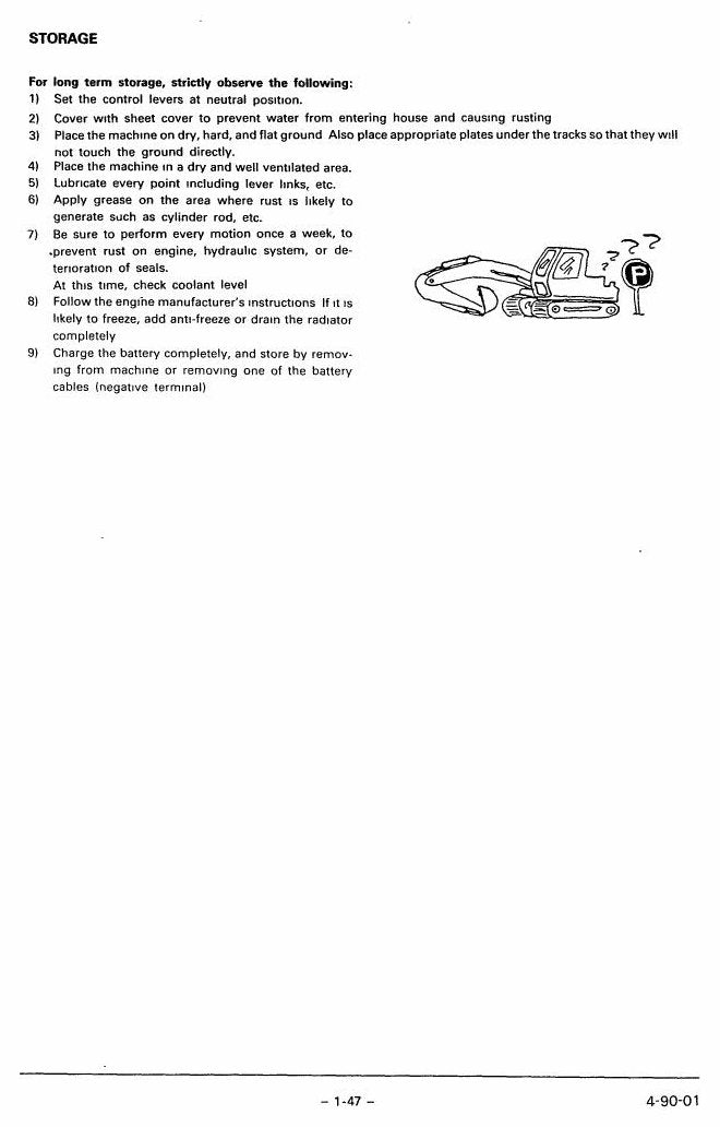 Manual do Operador Link-Belt LS 4300WLF Escavadeira Hidráulica — página interna 3