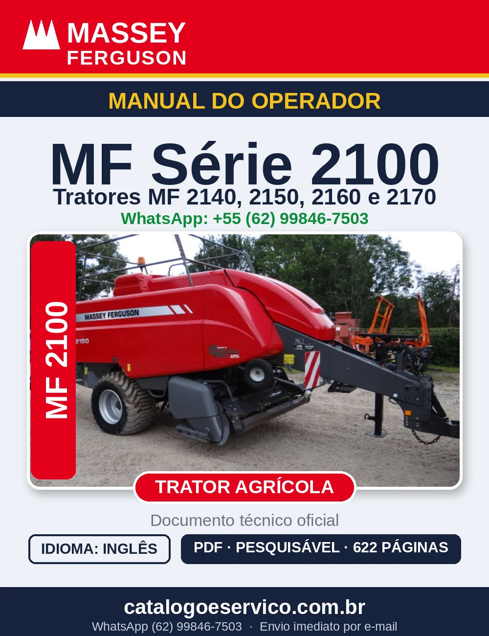 MANUAL DO OPERADOR MASSEY FERGUSON - 2140, 2150, 2160, 2170