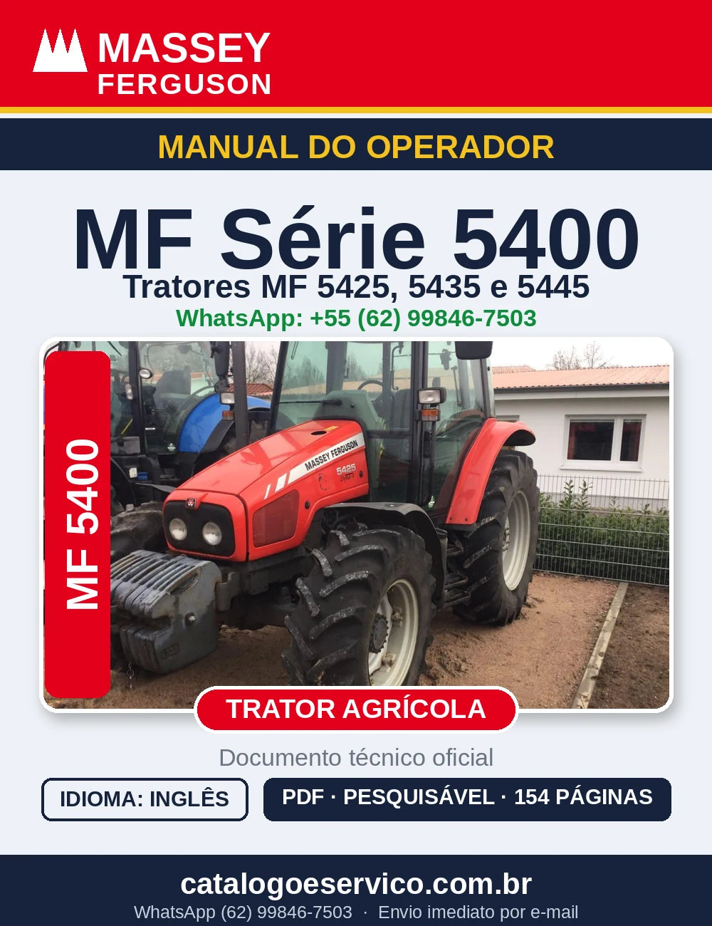 MANUAL DO OPERADOR MASSEY FERGUSON - 5425, 5435, 5445 TIER 2