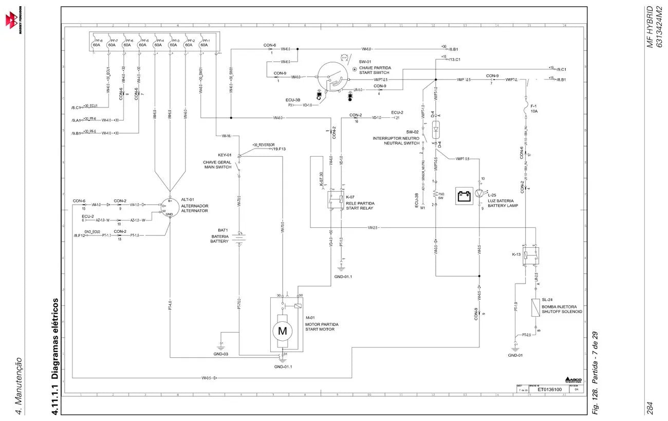 Manual do Operador — Colheitadeiras Massey Ferguson MF 4690, MF 5690 e MF 6690 (MF Hybrid · 2017) — página interna