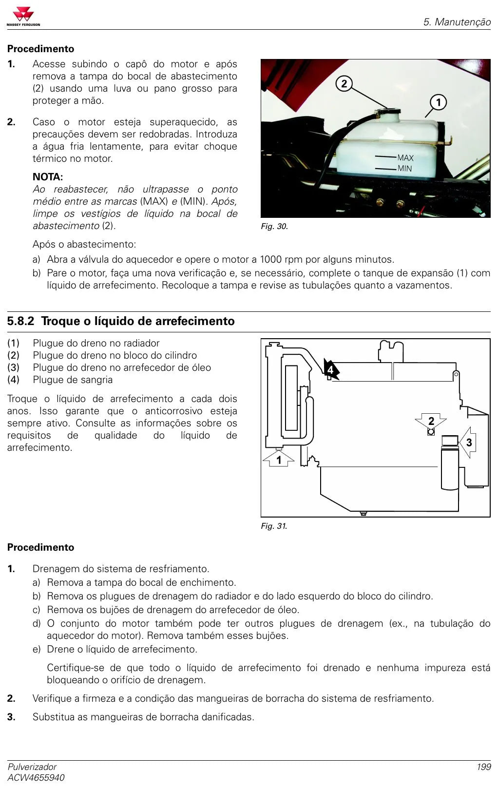 Manual do Operador — Pulverizador Massey Ferguson MF 8125 (2018) — página interna