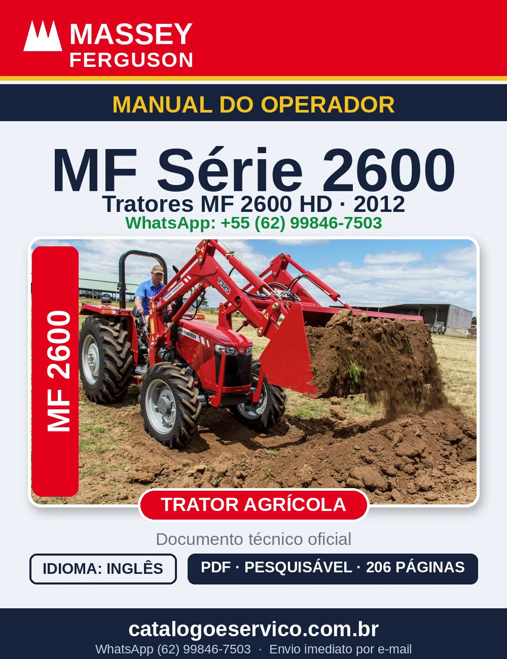 MANUAL DO OPERADOR MASSEY FERGUSON - SERIES MF2600 HD - 2012