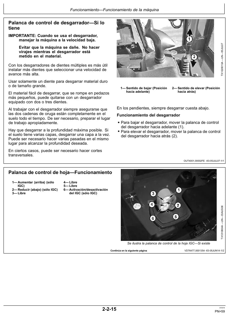 Página interna 3 — Manual do Operador John Deere Trator de Esteira 850J