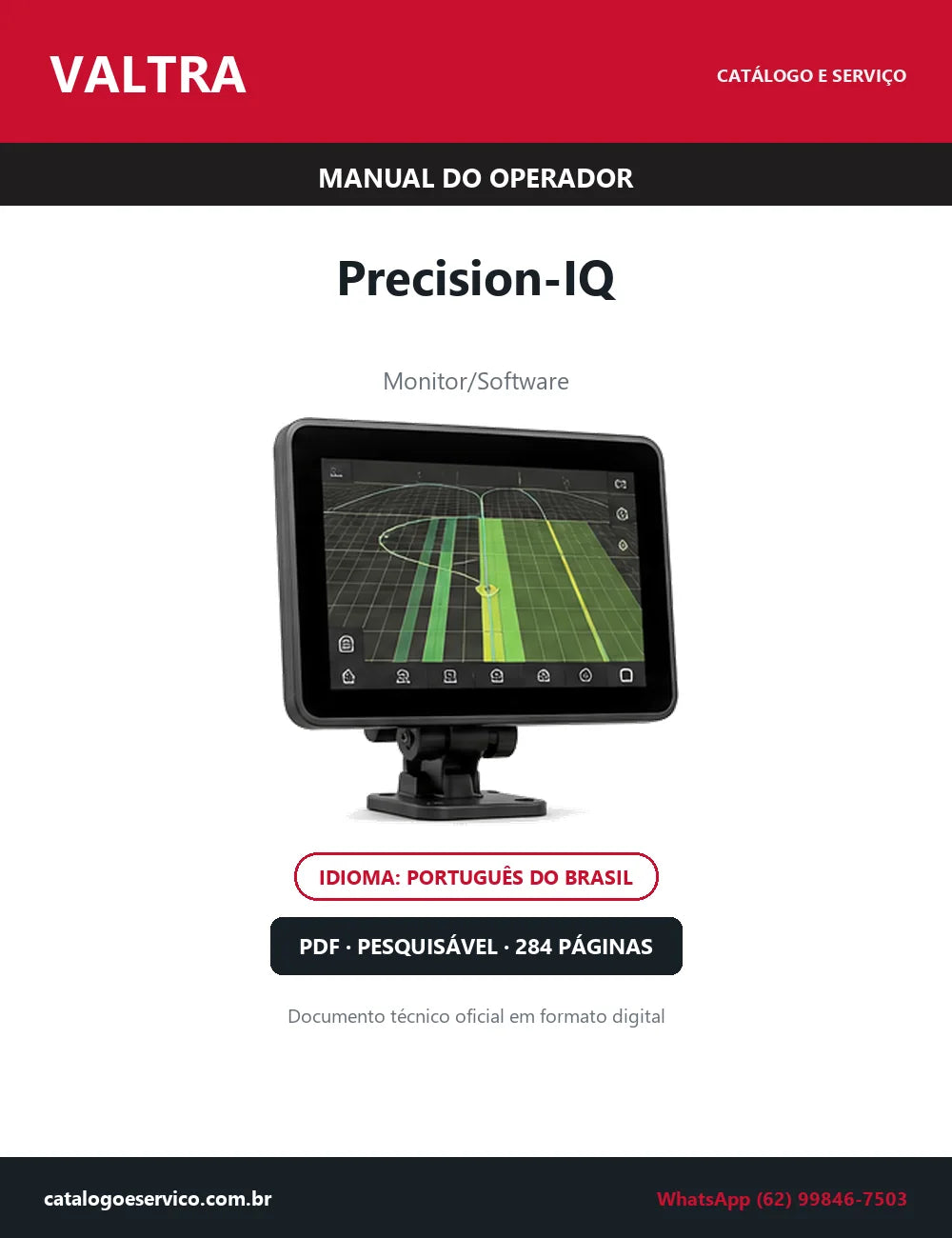 Manual do Operador Valtra Precision-IQ — 2020 — 284 Páginas em PDF