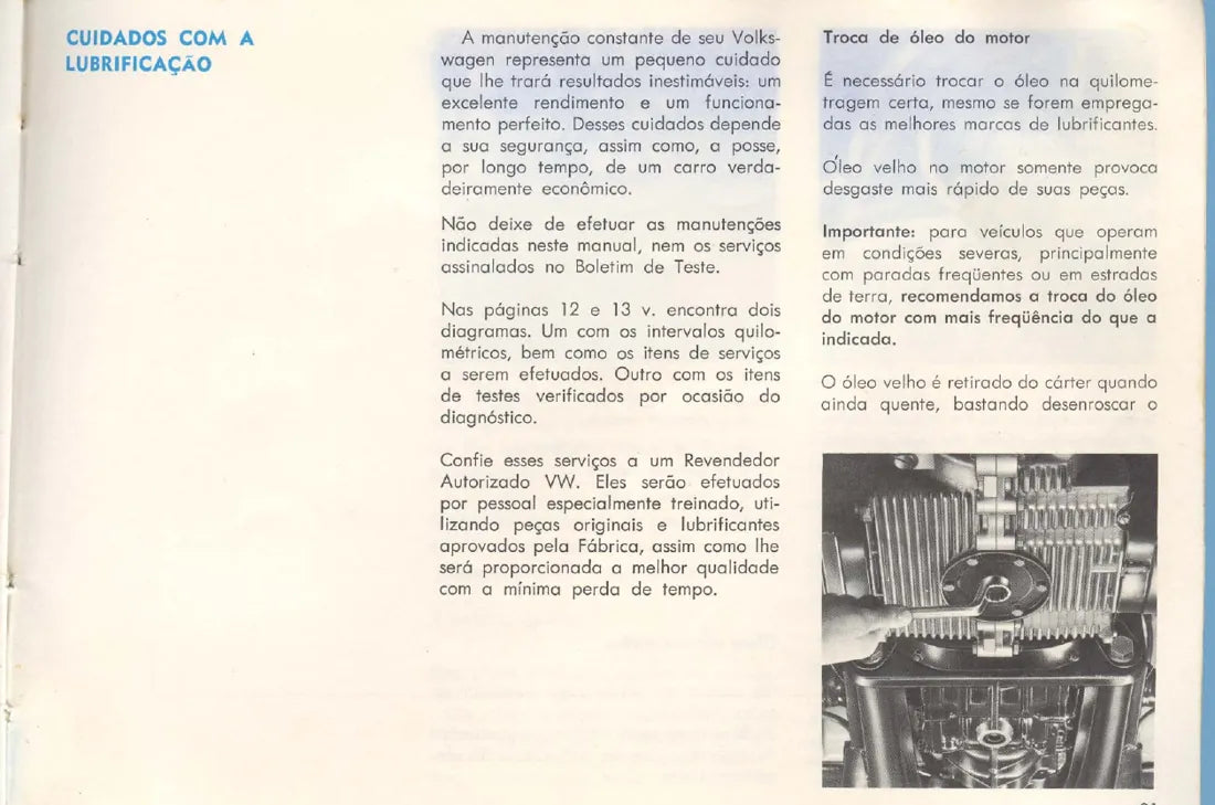Página interna 2 — Volkswagen Fusca 1973 (1300 e 1500)