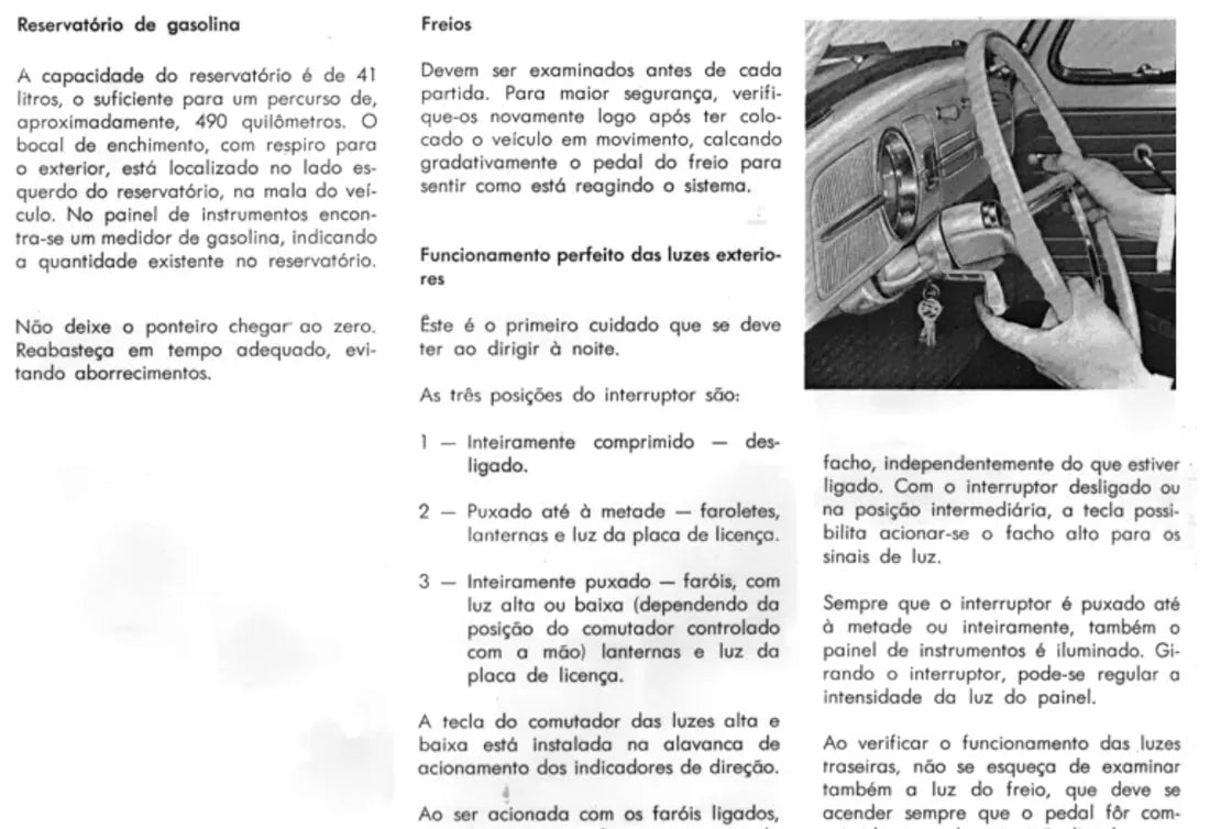 Página interna 1 — Volkswagen Fusca 1969
