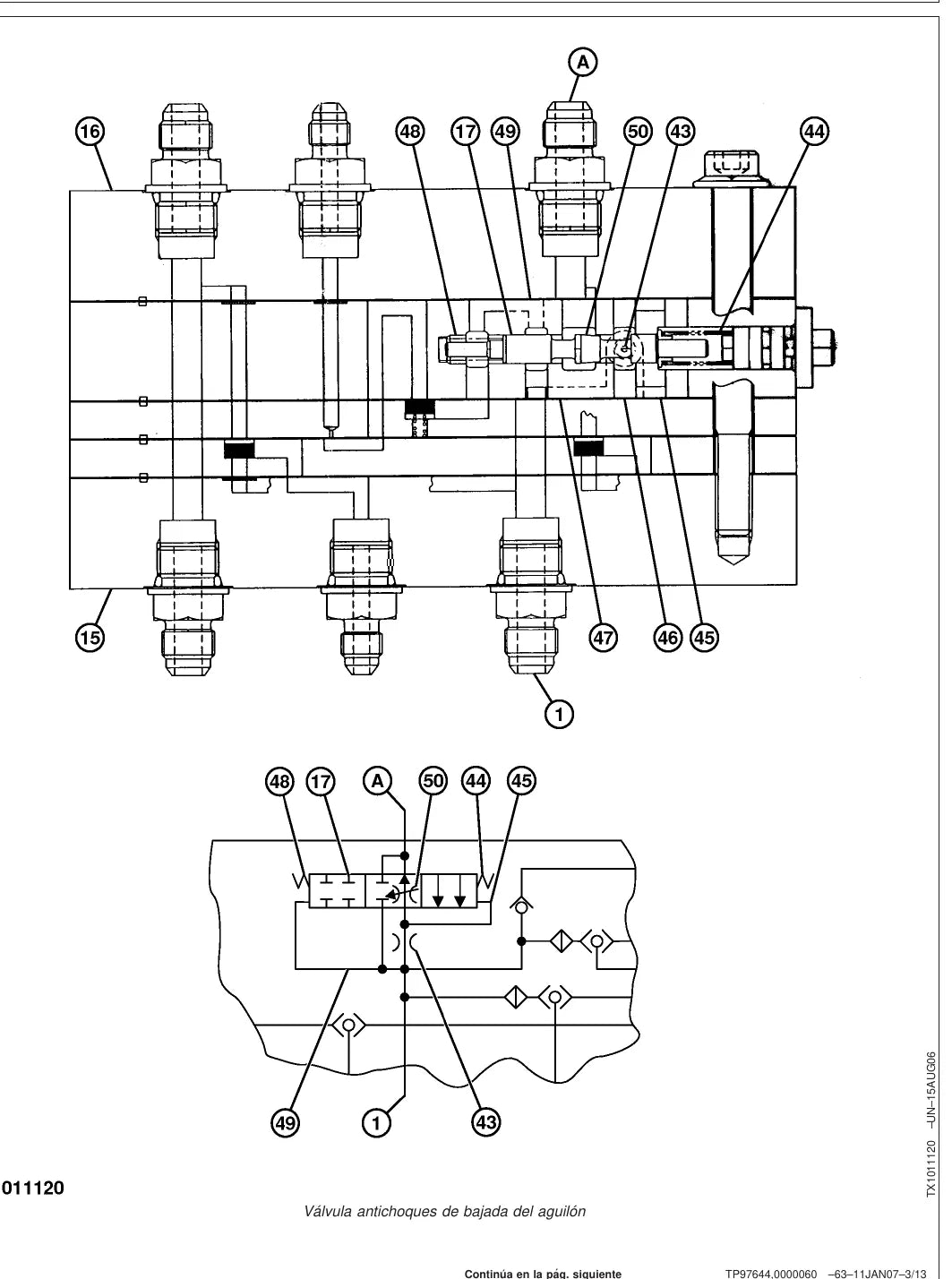 Página interna com ilustração técnica — John Deere 200DLC (amostra 1 de 2)
