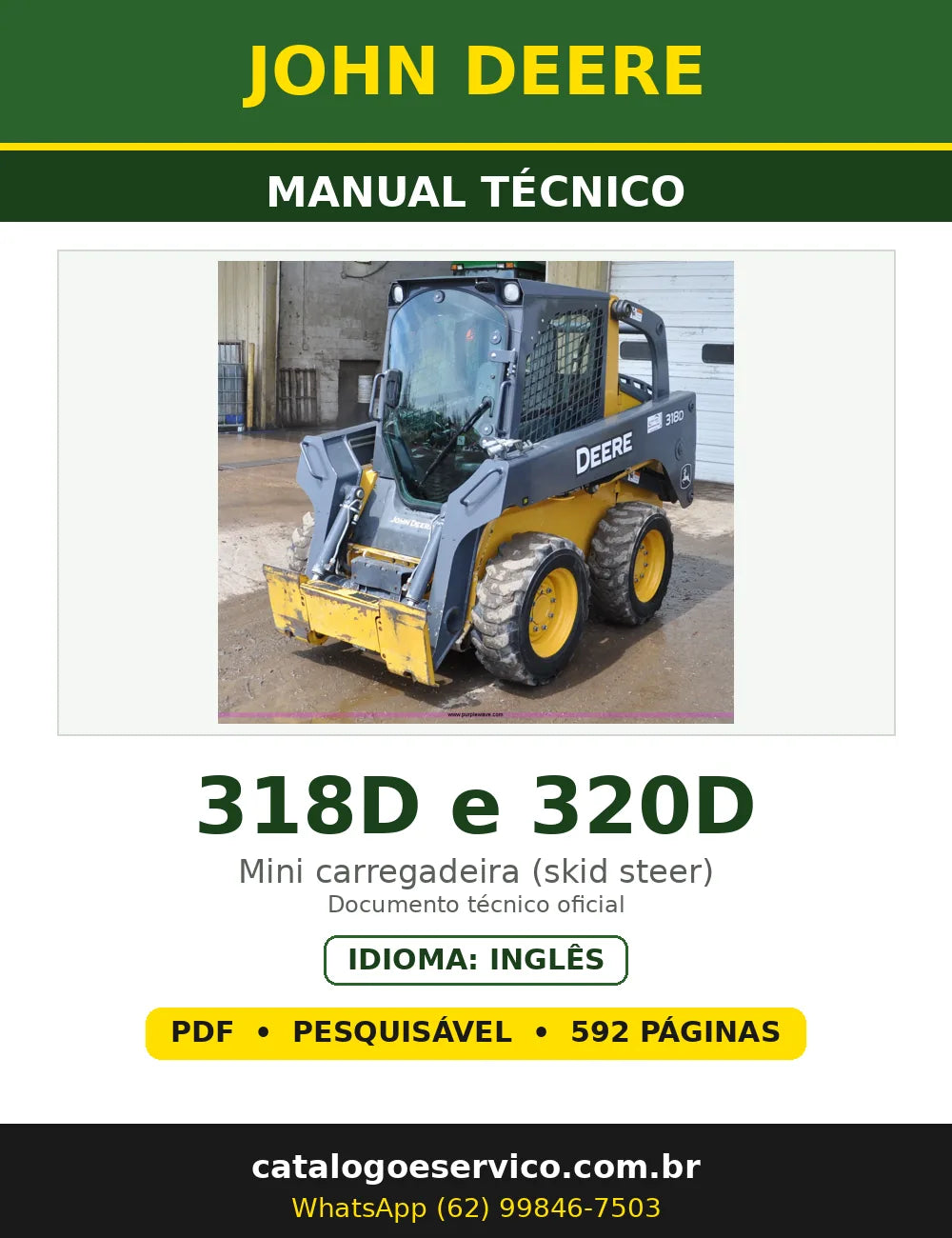 Capa - Manual Técnico John Deere 318D e 320D