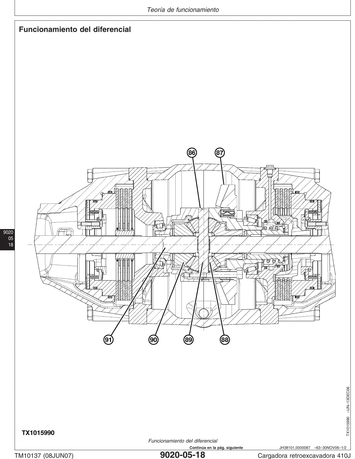 Manual Técnico John Deere 410J — ilustração técnica 1