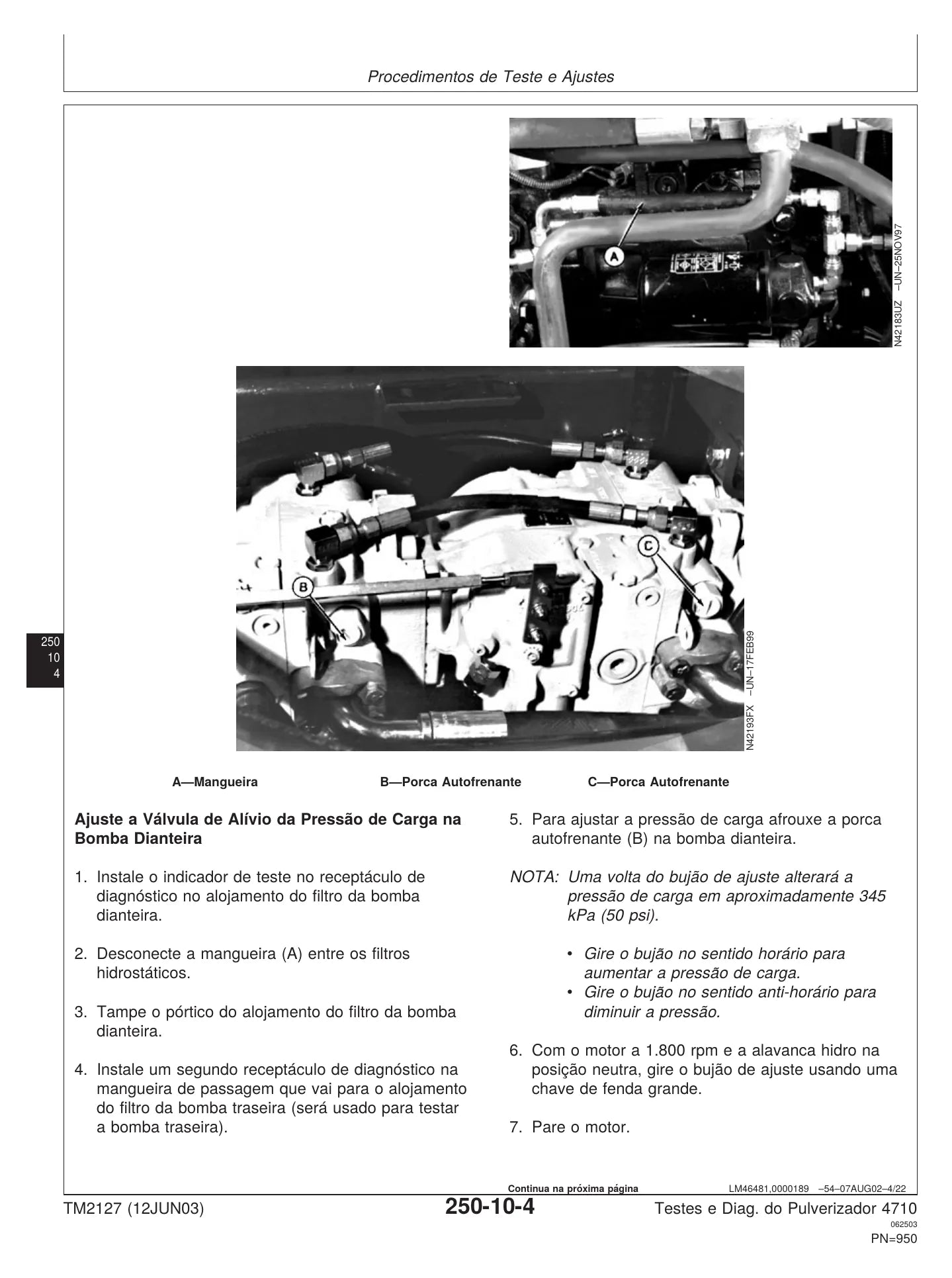 MANUAL ELÉTRICO HIDRÁULICO JOHN DEERE - 4710 - PULVERIZADOR AUTOPROPELIDO — diagrama técnico