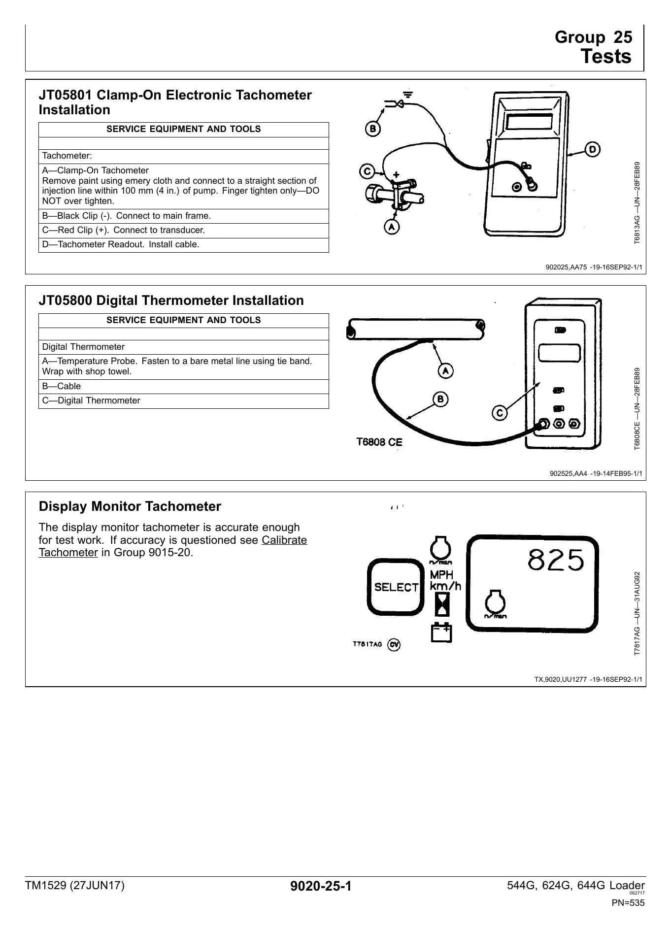 MANUAL ELÉTRICO HIDRÁULICO JOHN DEERE - 544G, 544G LL, 544G TC, 624G — diagrama técnico (detalhe)