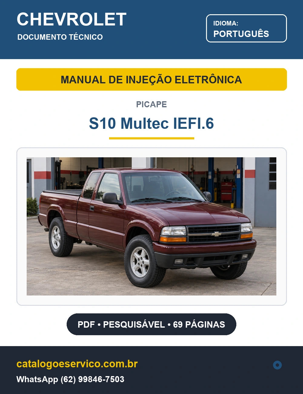 Manual de Injeção Eletrônica S10 — injeção Multec IEFI.6 (gasolina) — capa