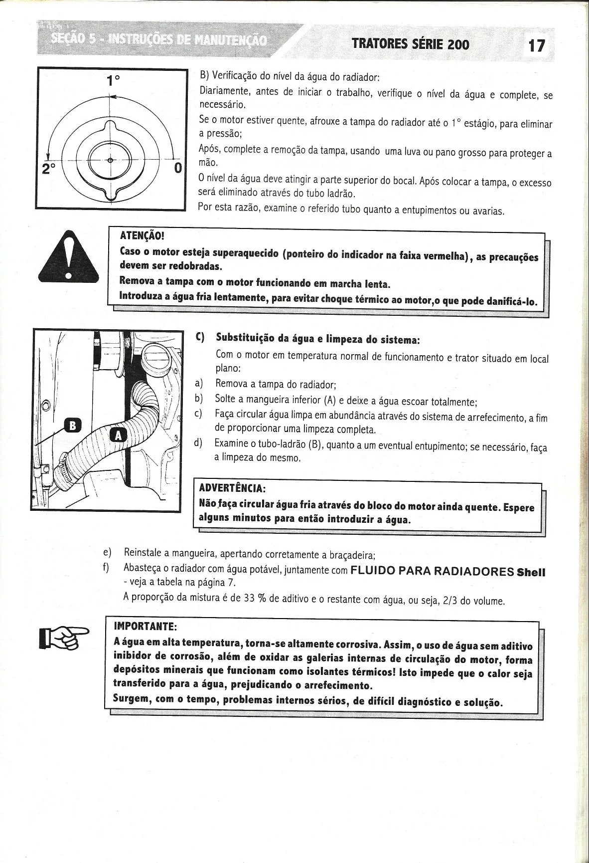 Manual do Operador (Instruções) — Tratores Massey Ferguson Série 200 — página interna