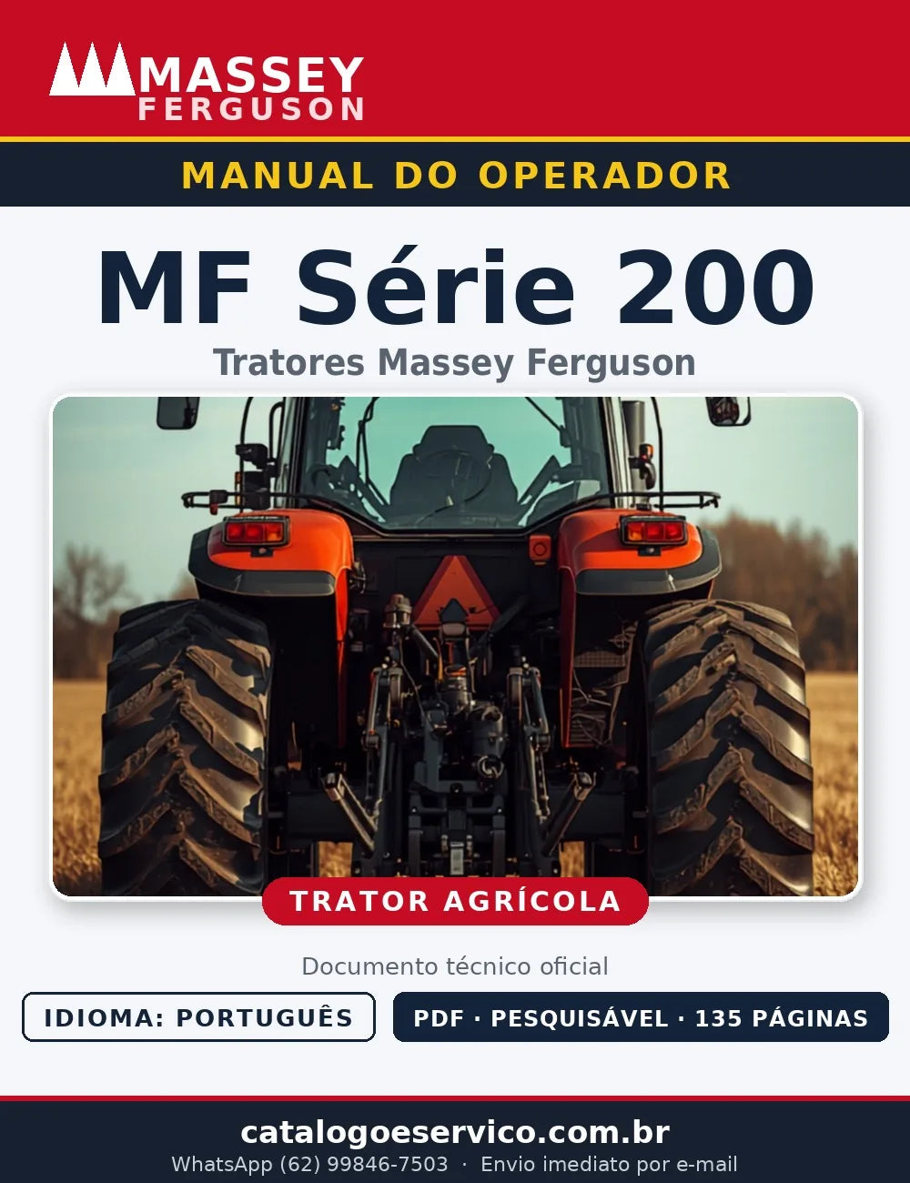 Manual do Operador (Instruções) — Tratores Massey Ferguson Série 200