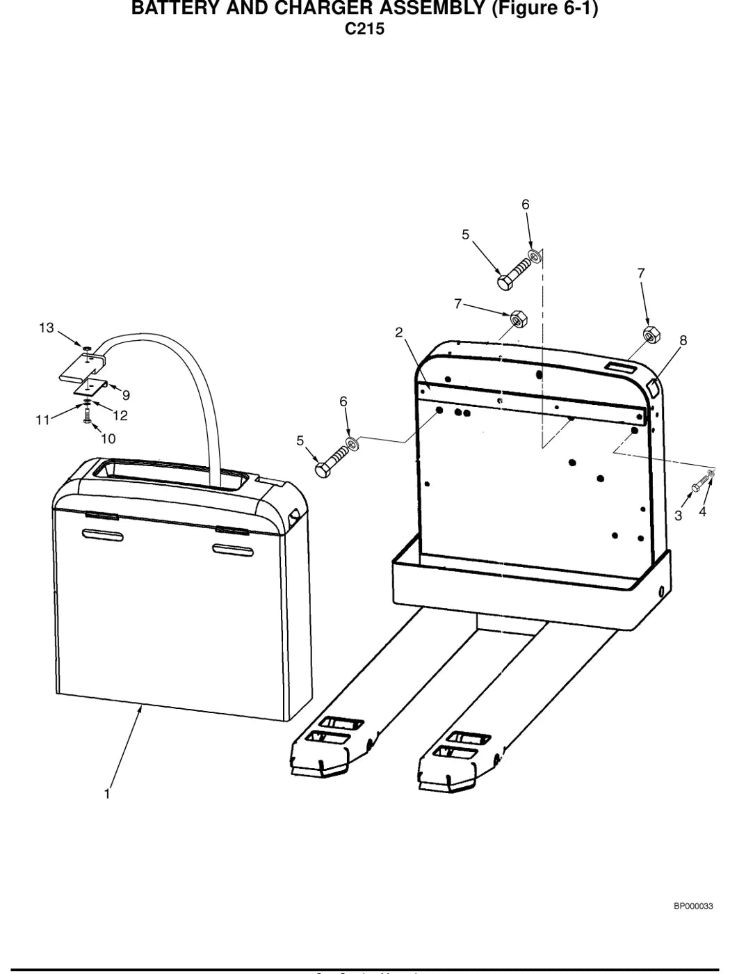 Detalhe de componentes ilustrados no Catálogo de Peças Hyster W40Z e W45Z