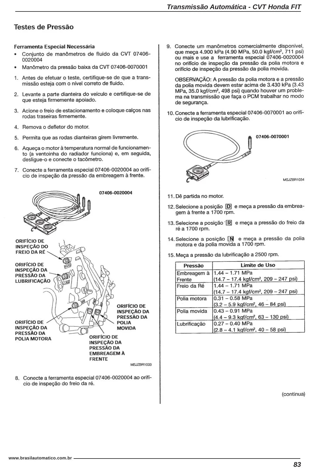 Honda CVT SWRA — figura técnica 1