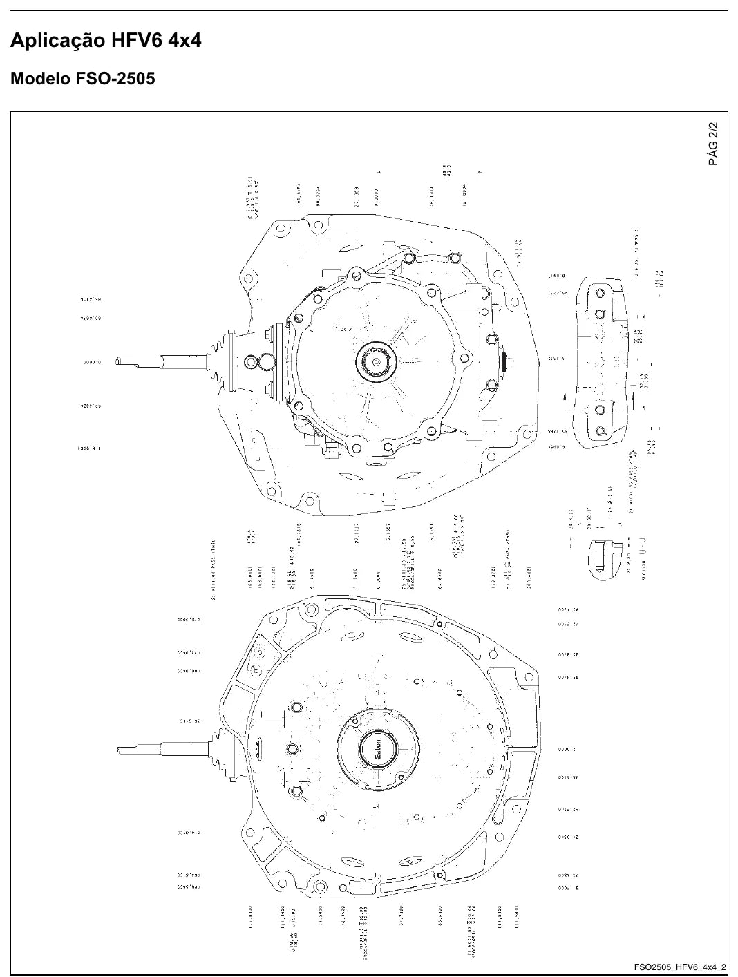Manual de Reparação Caixa de Câmbio Eaton FSO-2105 FSO-2505 (4x2 e 4x4) — página interna 2 do PDF (Manual de Reparação)