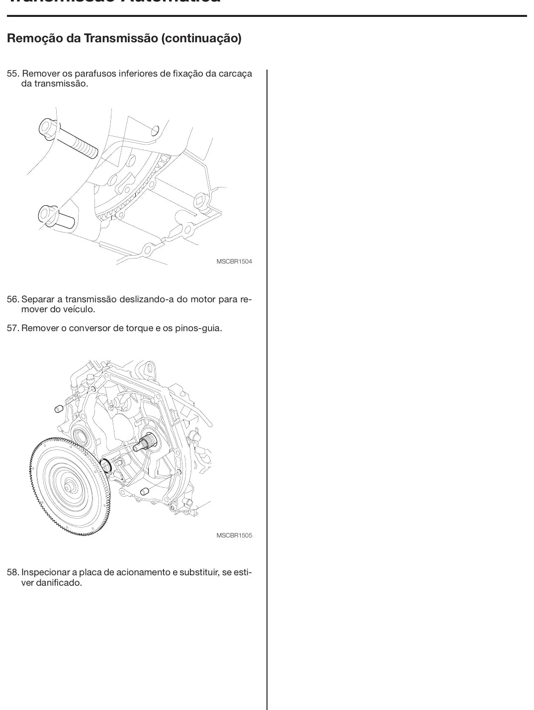 Manual de Reparação Câmbio Automático SPCA Honda Civic 2006-2011 — Completo 301 páginas — página interna 2 do PDF (Manual de Reparação)