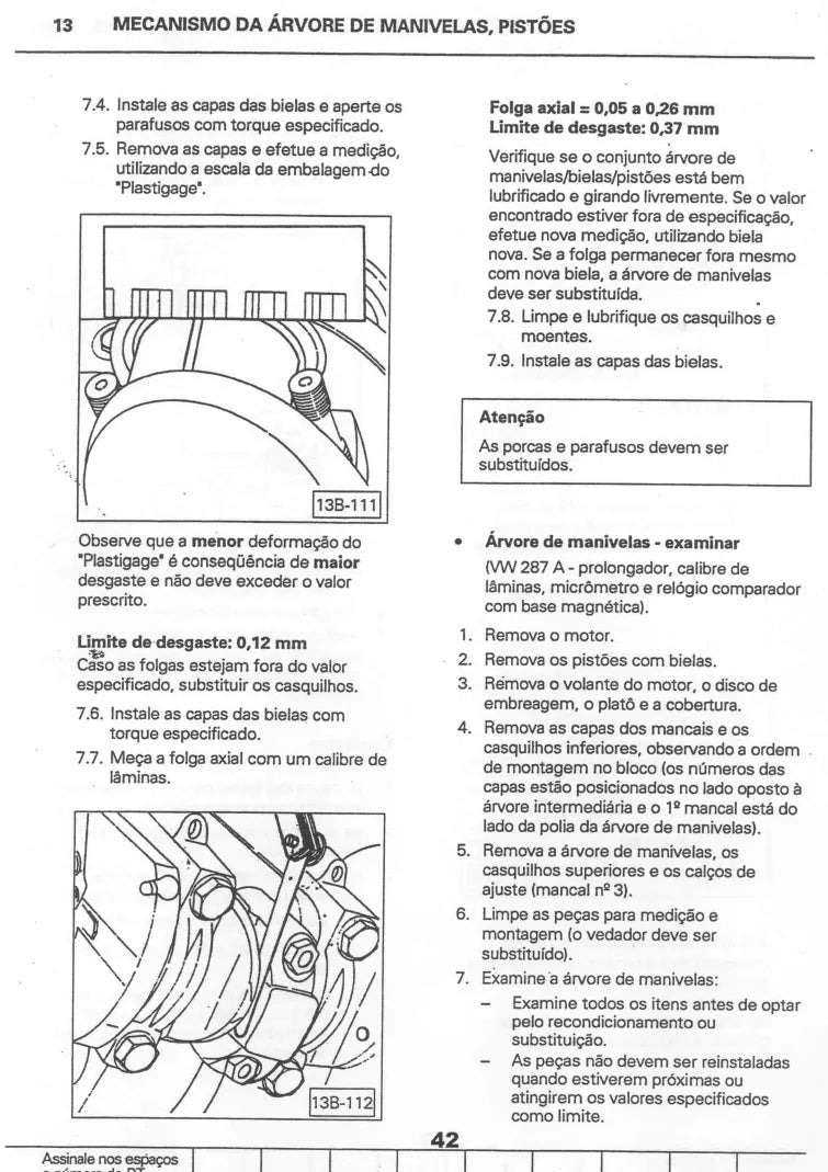 Página interna 3 — Manual de Serviço Volkswagen Motor AP 1.8 e 2.0