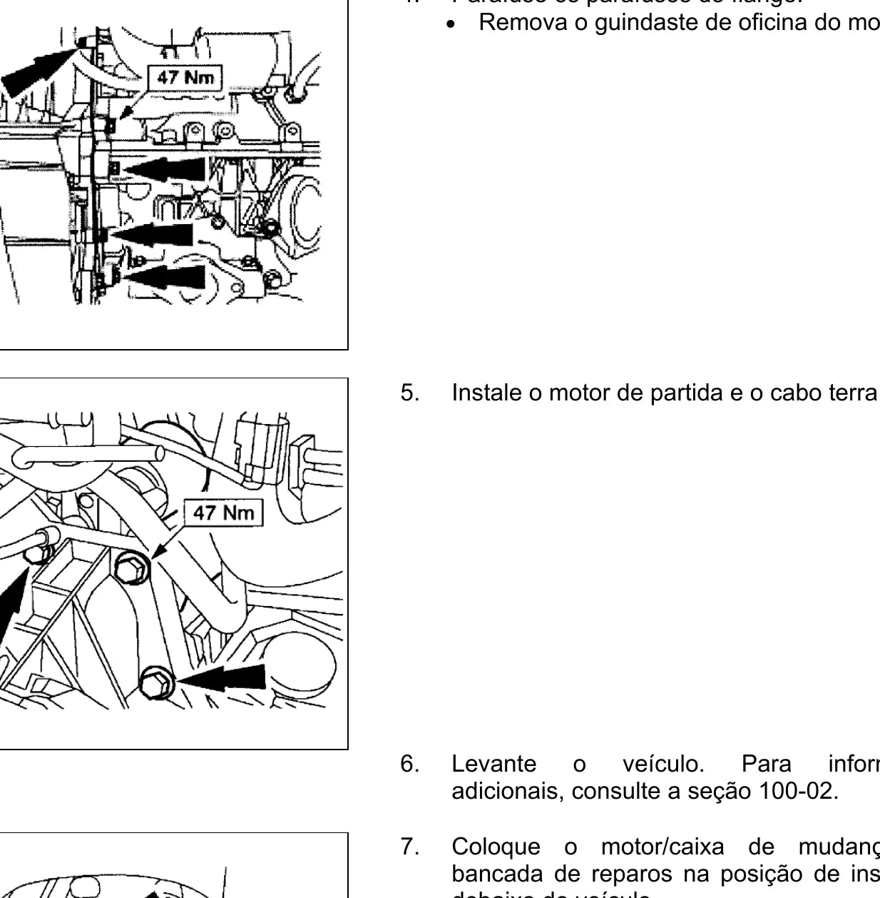 FORD Motor Zetec 2.0 16V — diagrama — página interna do manual de reparação