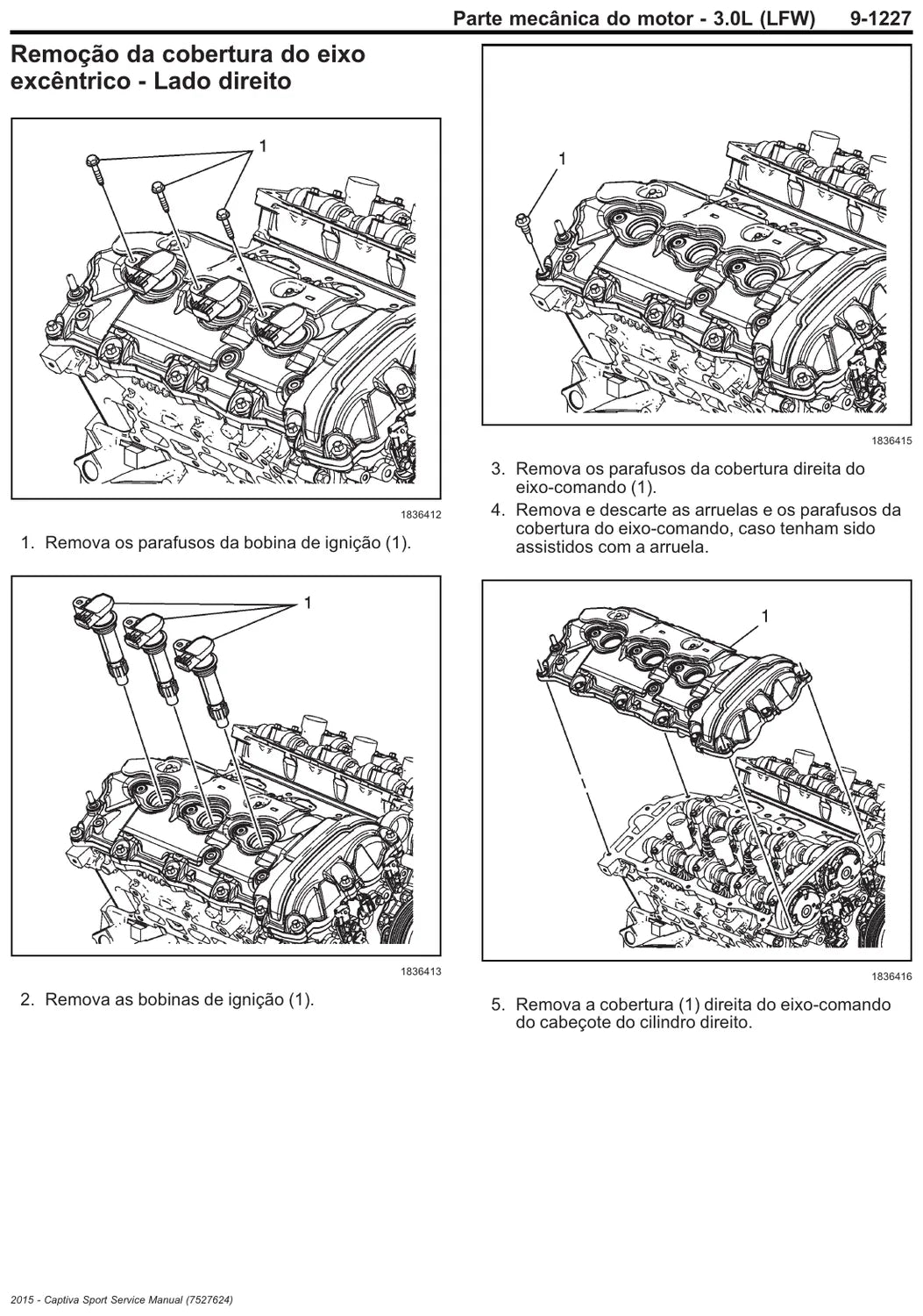 Página interna 3 — Manual de Serviço Chevrolet Motores 2.4L Ecotec e 3.0L V6