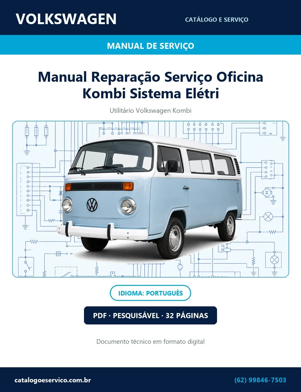 Manual Reparação Serviço Oficina Vw Kombi Sistema Elétri