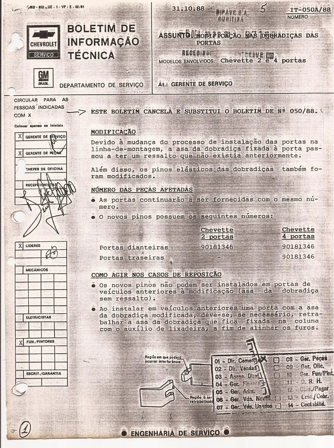 Página interna 4 — Chevrolet Chevette 1989