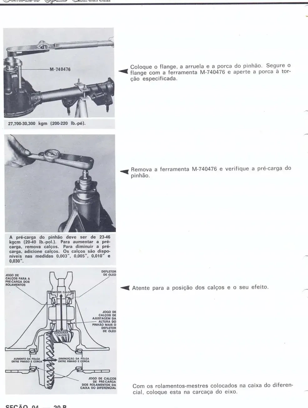 Página interna 2 — Manual de Oficina Chevrolet Opala, Comodoro e Caravan