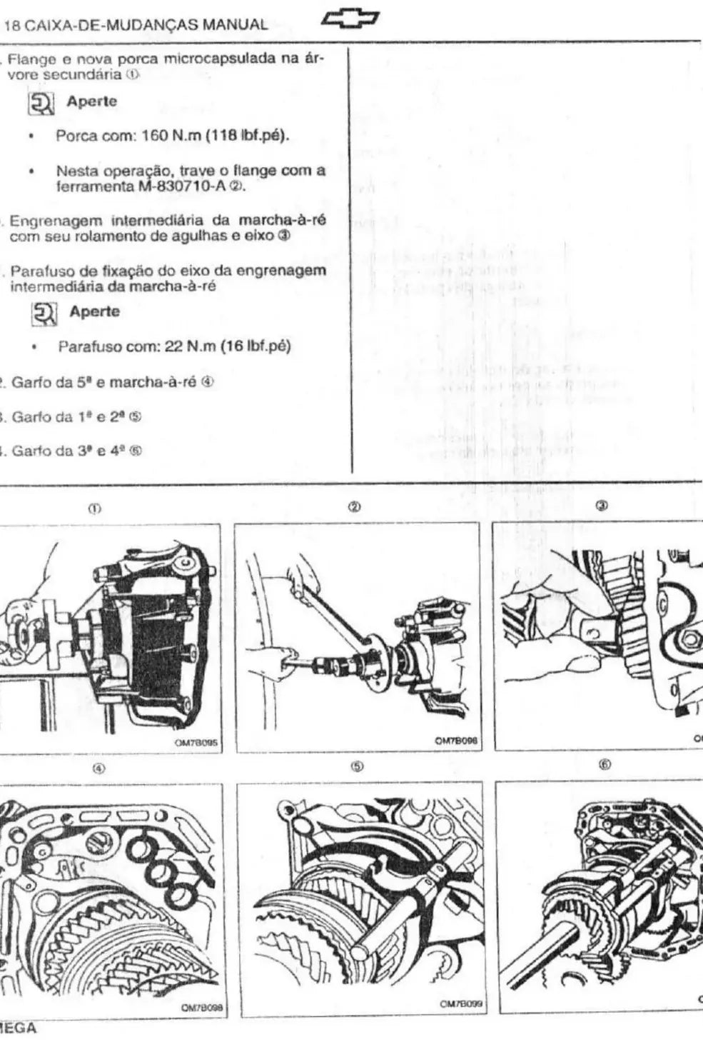 Página interna 1 — Manual de Oficina Chevrolet Omega 1995