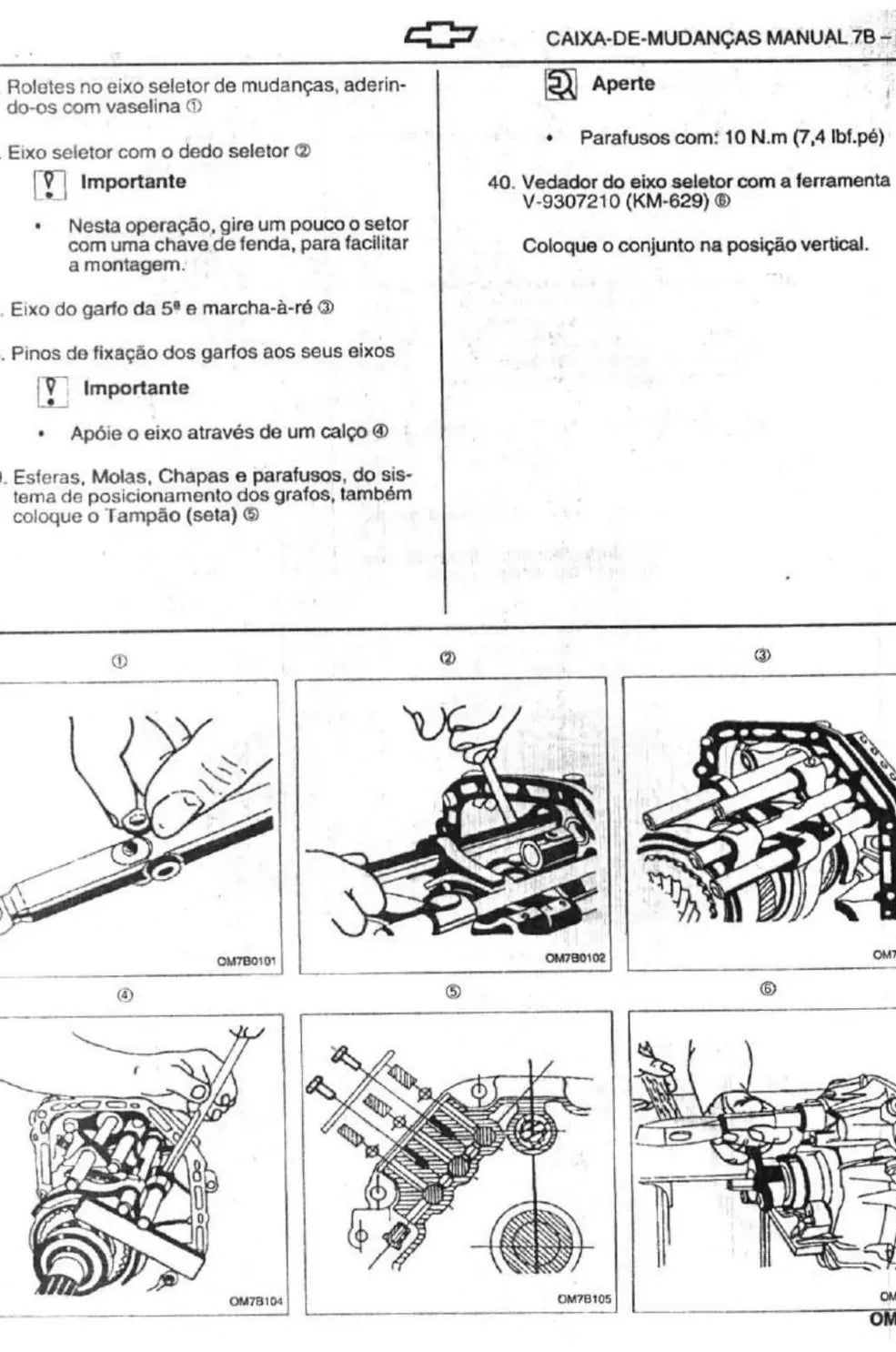 Página interna 2 — Manual de Oficina Chevrolet Omega 1995