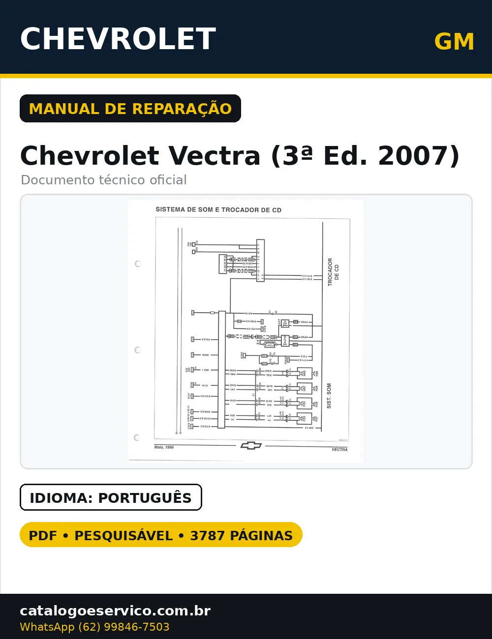 Manual Reparações Serviço Chevrolet Vectra 3ª Ed 2007