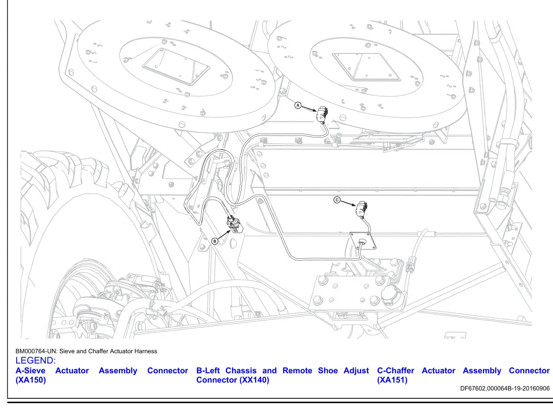 Página interna com ilustração técnica — John Deere S430 / S440 (amostra 1 de 2)