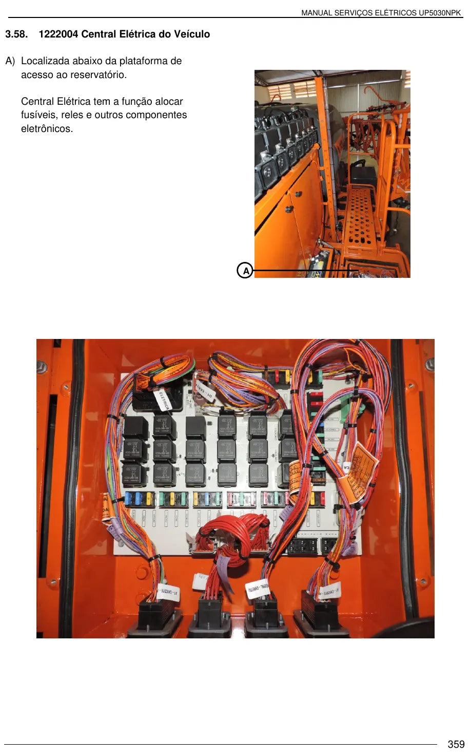 Manual de Serviços Elétricos Jacto Uniport 5030 NPK — amostra 3 de página interna do documento