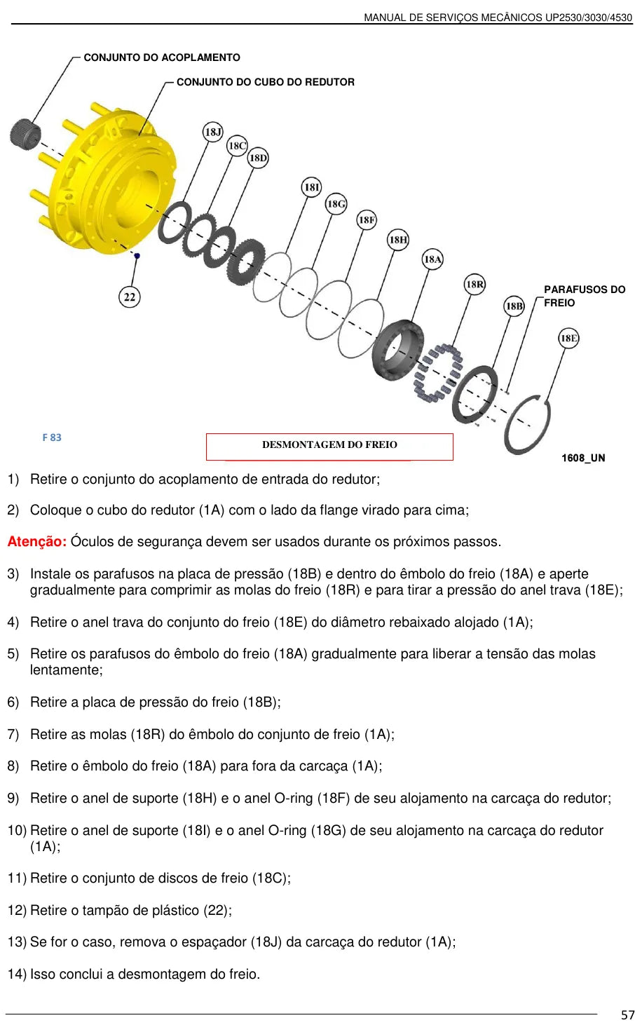 Manual de Serviços Mecânicos Jacto Uniport 2530, 3030 e 4530 — amostra 4 de página interna do documento