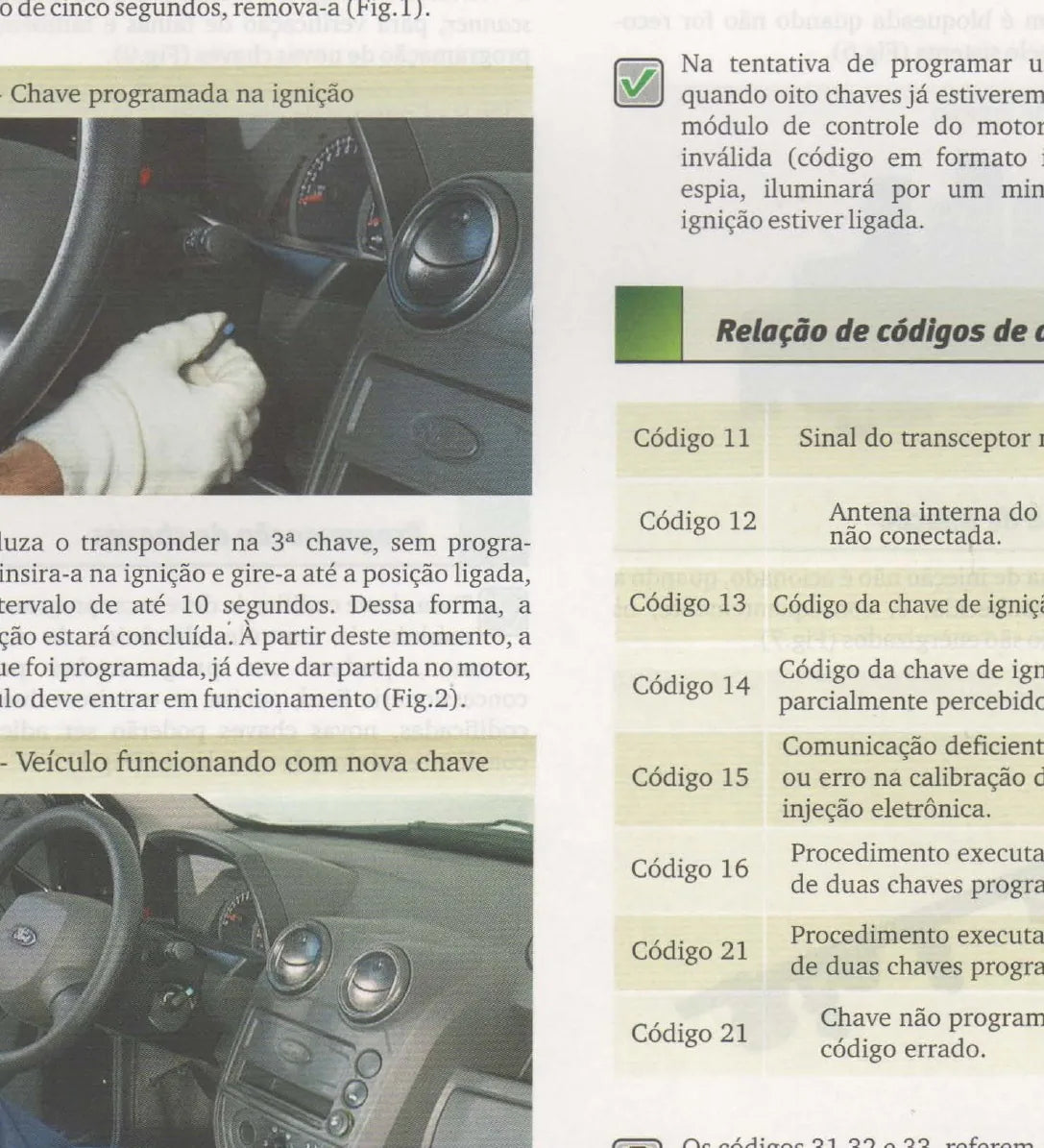 FORD Ka Zetec RoCam 1.0 — detalhe do procedimento — página interna do manual de serviço