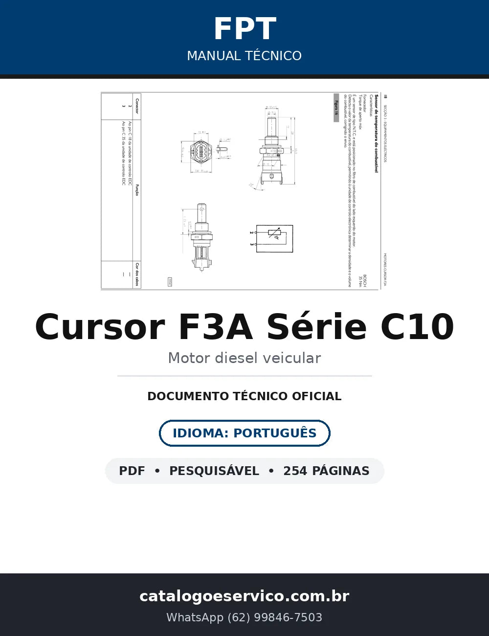 Manual Técnico FPT Cursor F3A Série C10 — capa