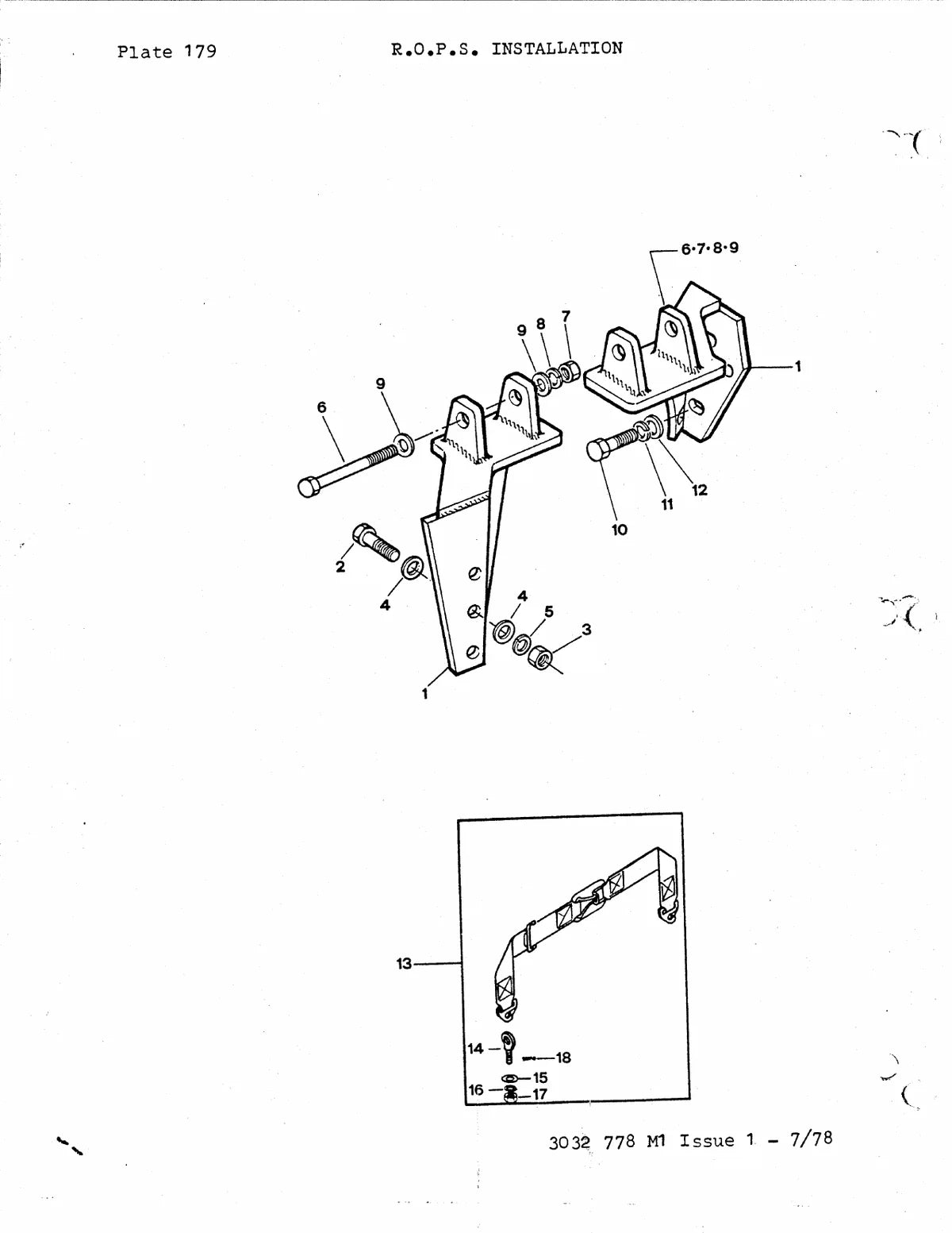 Massey Ferguson 200C, D200C Trator Esteira — trator, vista explodida 4