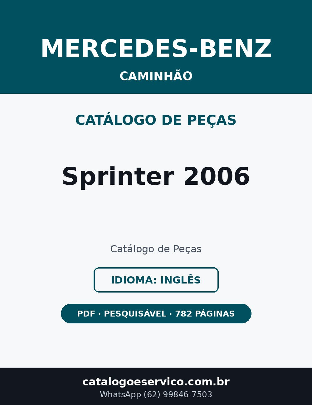 Catálogo de Peças Mercedes-Benz Sprinter 2006 (Inglês)