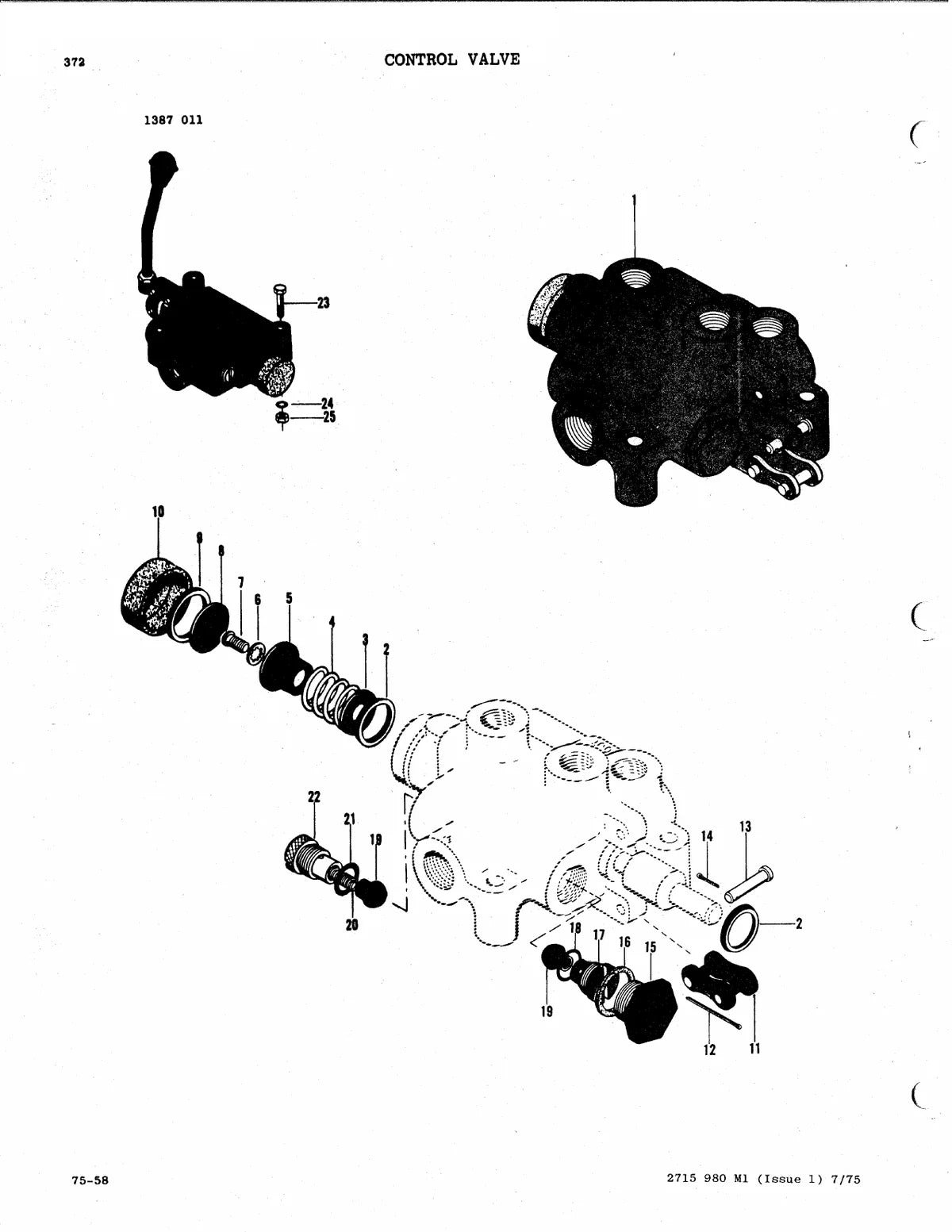 Massey Ferguson MF200B Trator Esteira — trator, vista explodida 3
