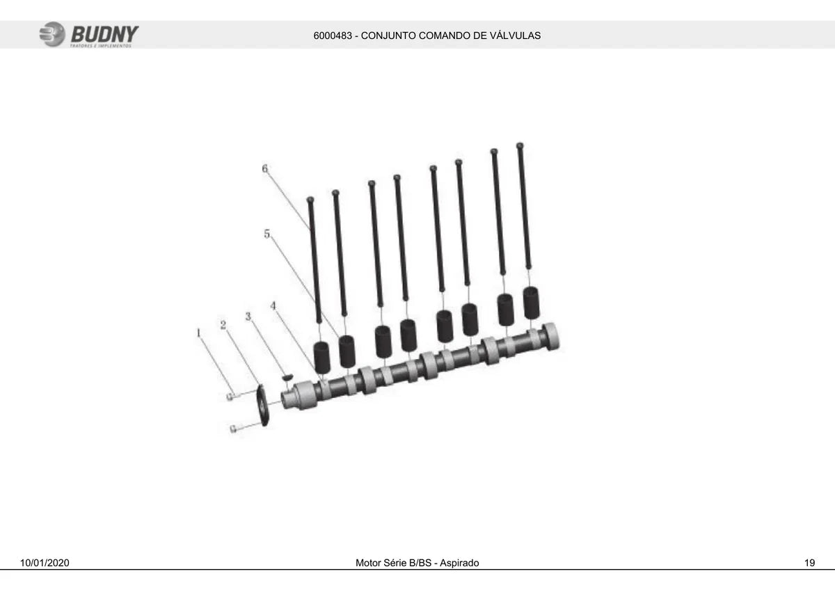 Budny Motor BDY 75CV — motor, vista explodida 2